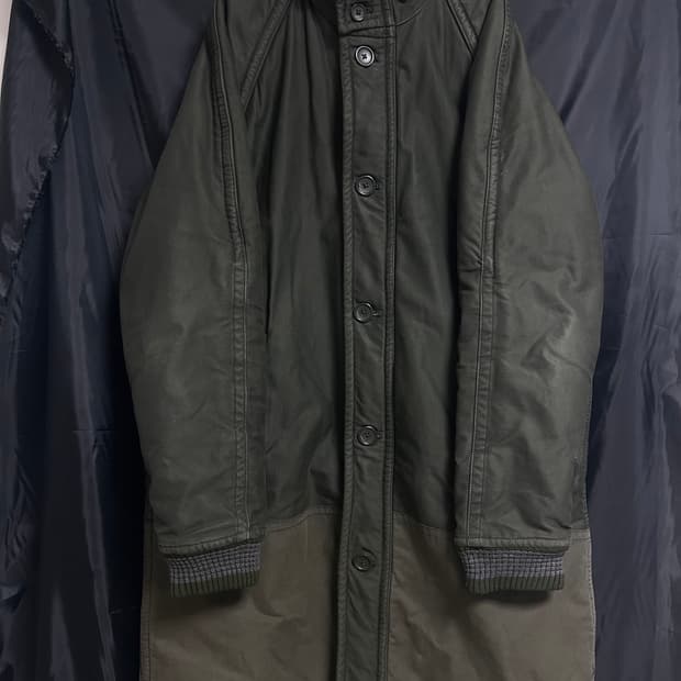 마크제이콥스 밀리터리 퀼팅 코트