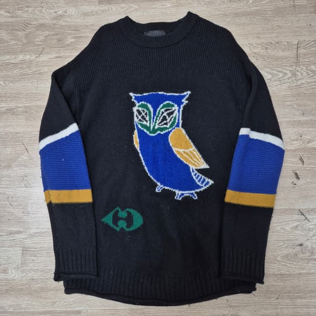 럭키슈에뜨 여성 올빼미 모직 니트 F(FREE)