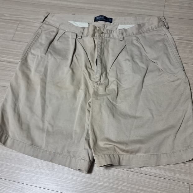 폴로 베이지 반바지 면바지(34)