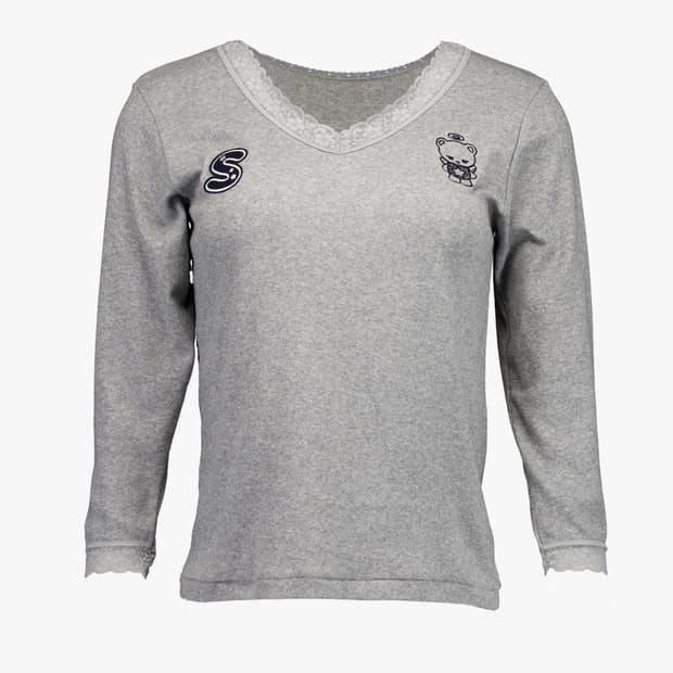 샬롬클럽 Buddy Lace Top - Gray