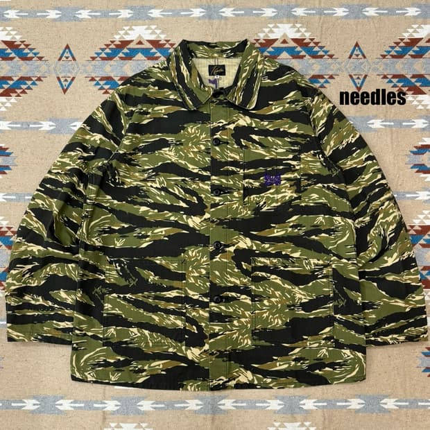 [M] 니들스 D.N 커버올 카모 플라쥬 초어 자켓 
