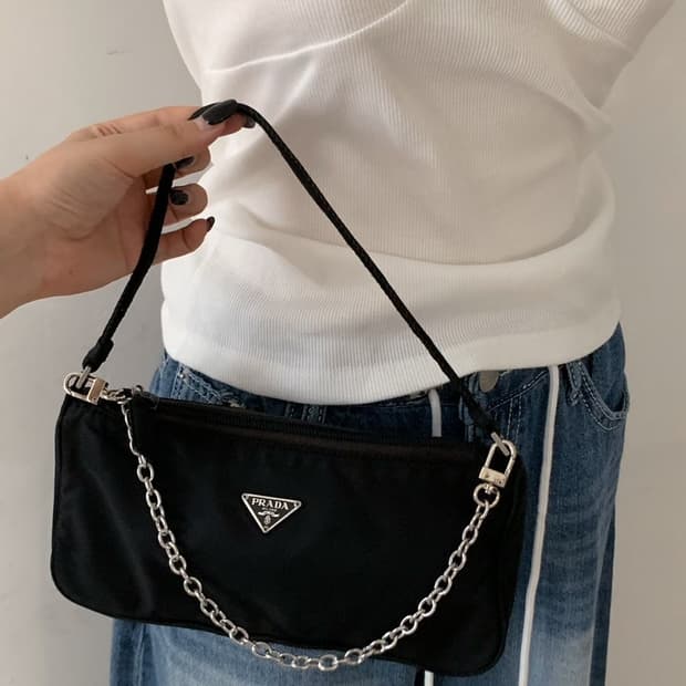 프라다 나일론 미니 숄더백 토트백
