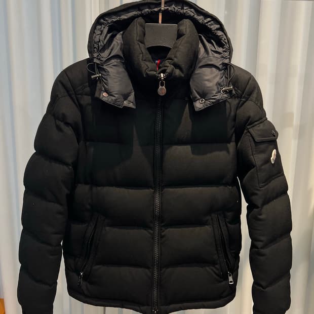 (2) 몽클레어 몽제네브르 남성 패딩 블랙 새상품급 