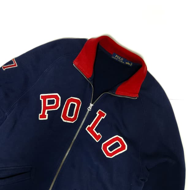폴로 랄프로렌 코튼 집업 스타디움 자켓 L