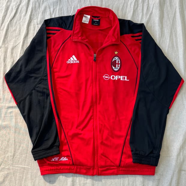 아디다스 ac밀란 구형 오펠 스폰 백로고 져지 100