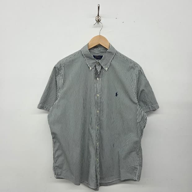 폴로 스트라이프 반팔 셔츠 남L