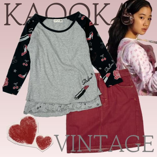 ♥️하구미의 스콜라 코디세트♥️ MOTO 미니스커트 에스닉 괴짜 데코라