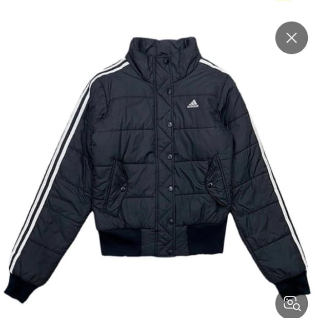 아디다스 빈티지 경량 숏패딩