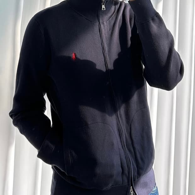 [L]폴로 랄프로렌 투웨이 니트 집업 navy