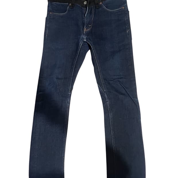 Levis& Junya Watanabe 레더 백포켓 데님