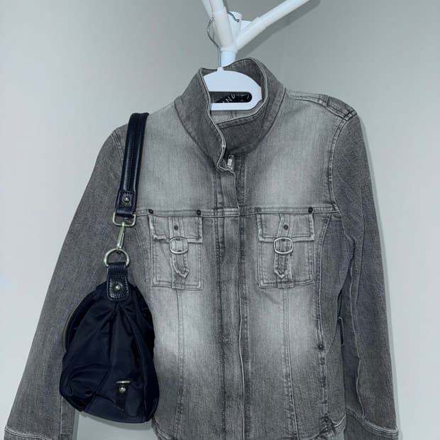 그레이 데님자켓