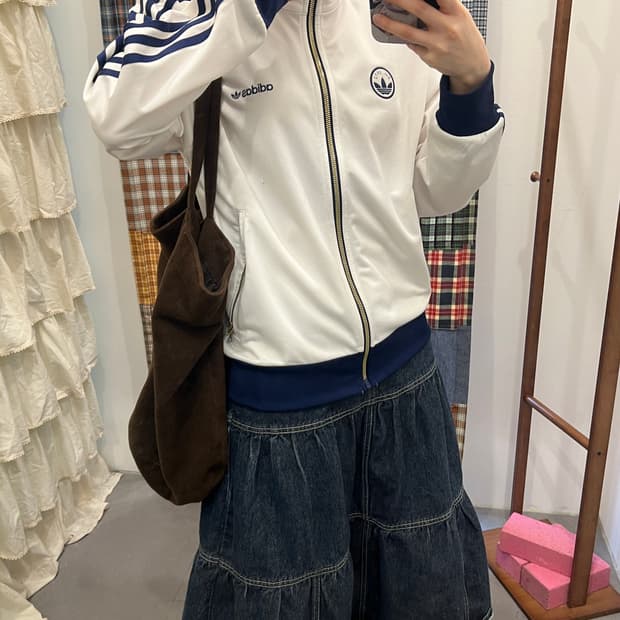 아디다스 화이트 블루 져지