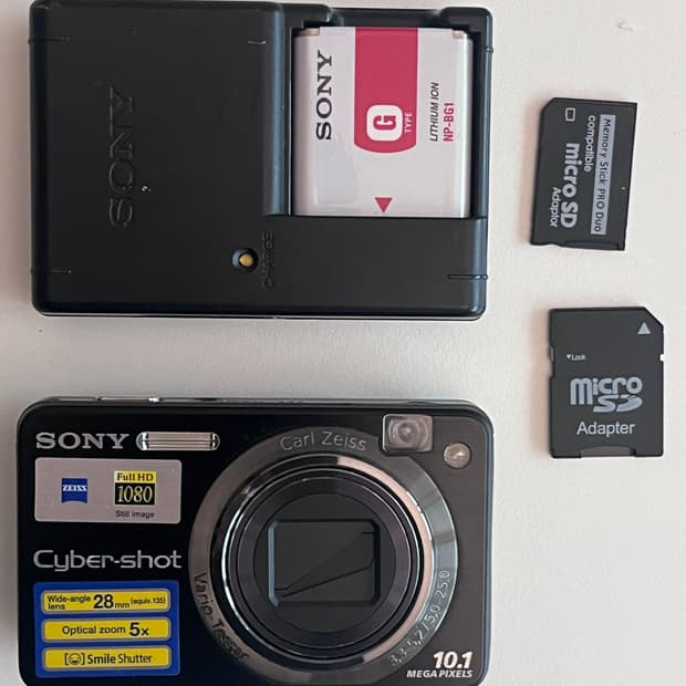 소니 dsc-w170 빈티지 디지털카메라