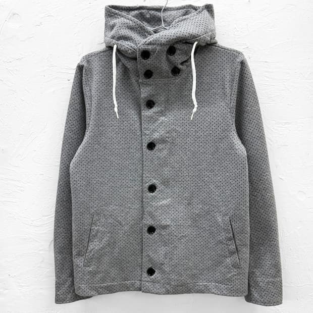 rage blue 도트 후드 자켓