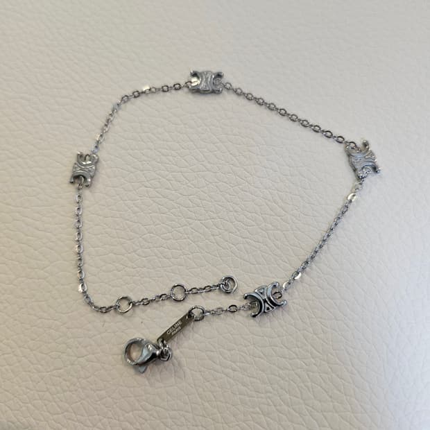 셀린느 업사이클링 은장 팔찌