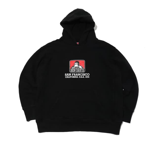 BEN DAVIS 블랙 후드 티셔츠 size L
