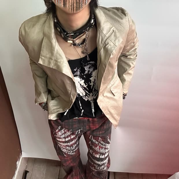 china collar single jacket