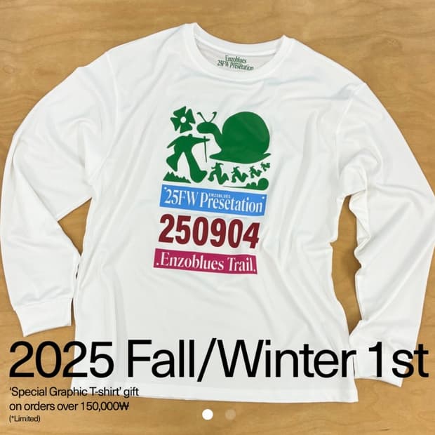 엔조블루스 25 fw gift T-shirt 스페셜 기프트 롱슬리브