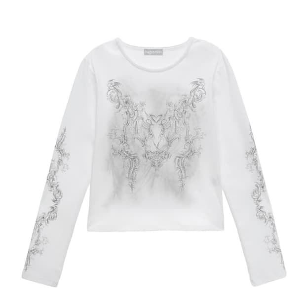 허그유어스킨 로코코 롱슬리브 티