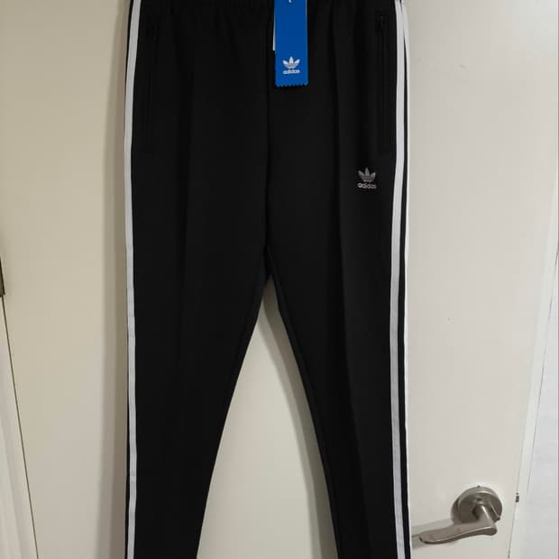 S사이즈 아디다스 삼선 트랙팬츠 트레이닝바지 블랙