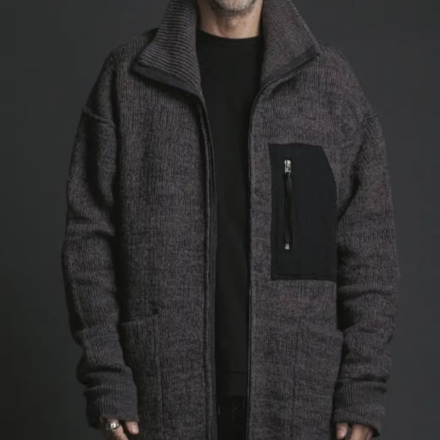 The viridi anne zip cardigan