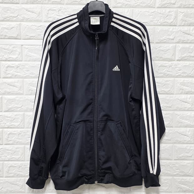 택포) XL아디다스 삼선 트랙탑  검정 져지