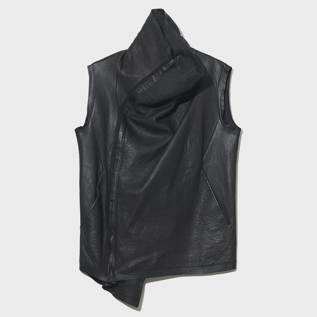   RICK OWENS leather vest