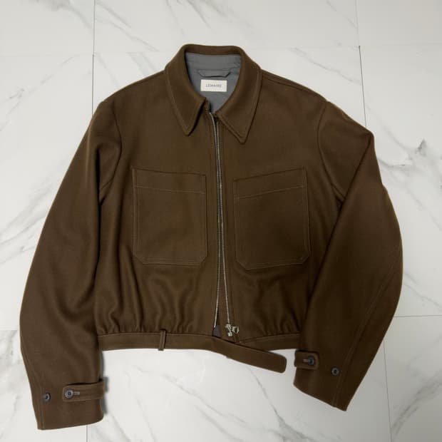르메르 울 블루종 자켓 브라운 48 정품택O