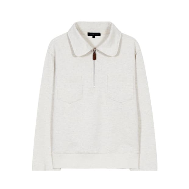 모디아티코(MODIATTICO) 라운드카라 하프집업티 프리사이즈 새상품