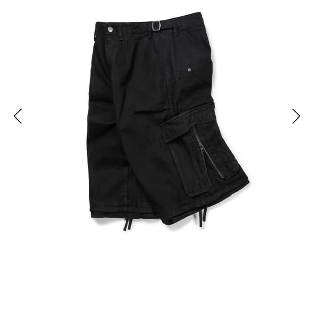 ETCE LAYERED BACK CARGO SHORTS (BLACK)