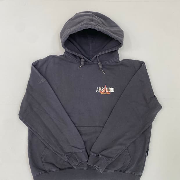 아스트랄 프로젝션 후드티 M 차콜 그레이 (오버핏)