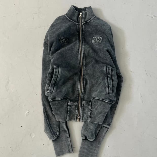 MPa CONCRETE ZIPPED JERSEY (CHARCOAL)