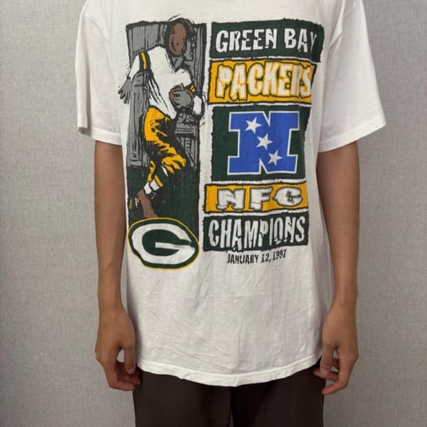 90s NFL NFC Green Bay Packers 빈티지 티셔츠
