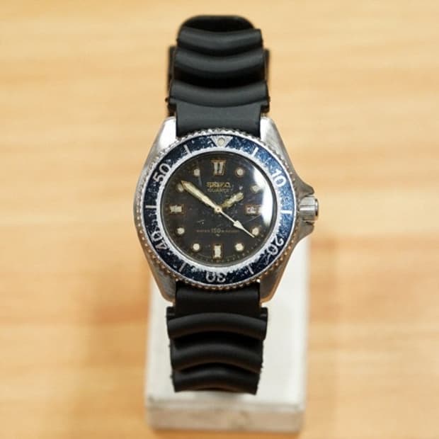 80s 세이코 2625 다이버 150m 여성용 쿼츠 시계