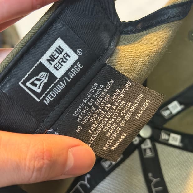 *희귀* 뉴에라 크로스 십자가 헤링본 스냅백 올리브 카키
