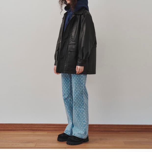 플리즈프로젝트 비건레더자켓