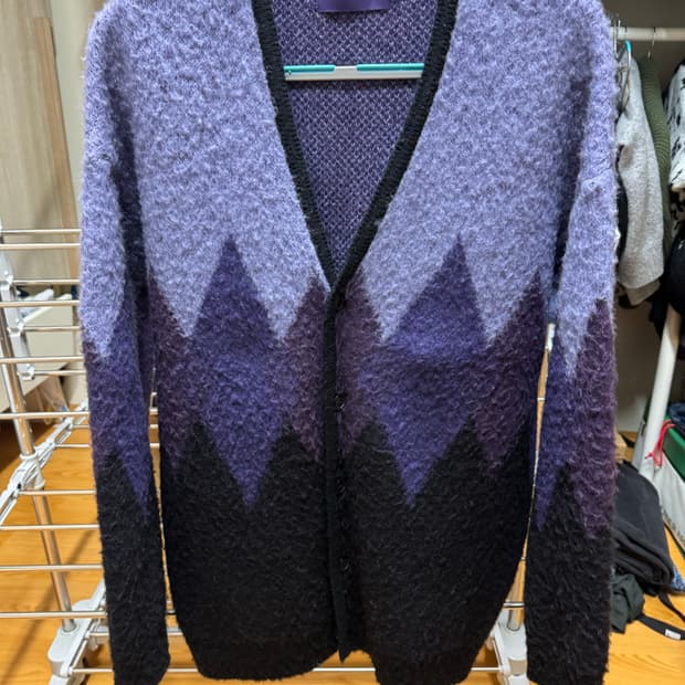 비슬로우 아가일 가디건 라지