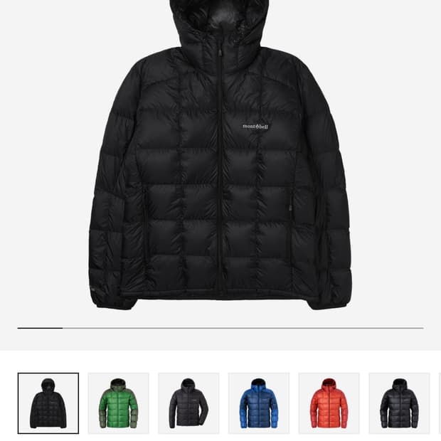 몽벨 슈페리어 다운 파카 블랙