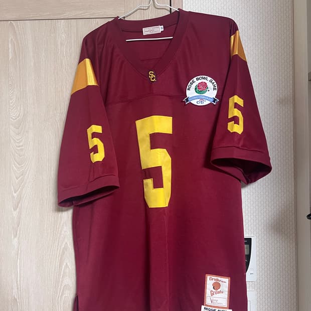 USC 트로전스 레지 부시 미식축구 져지 유니폼
