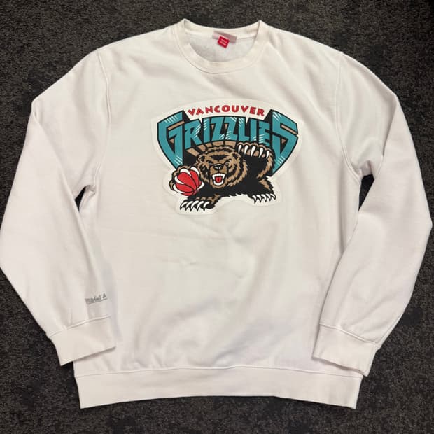 (XL) 미첼엔네스 NBA 빈티지 밴쿠버 그리즐리스 크루넥 맨투맨