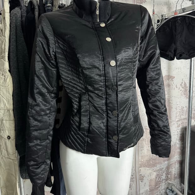 Back Shirring Puffer Jacket