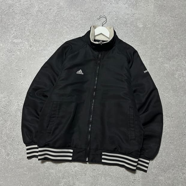 아디다스 마샬아츠 백로고 하이넥 봄버자켓