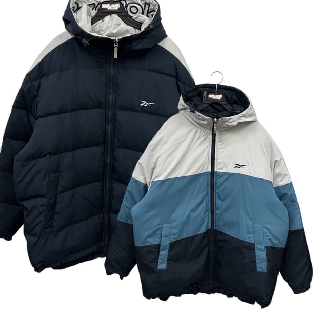 리복 올드스쿨 리버시블 다운패딩