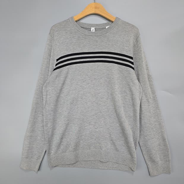 아디다스(adidas) 크루넥 니트 스트라이프 XL