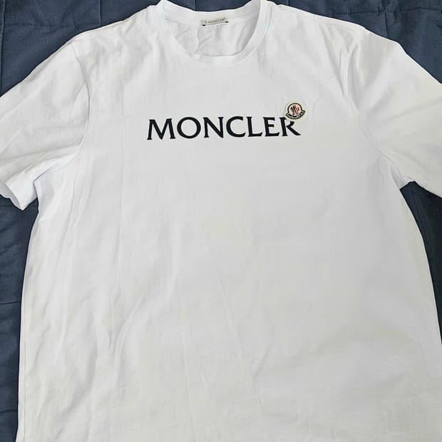 몽클레어 26ss 플록로고 반팔티셔츠 XXL
