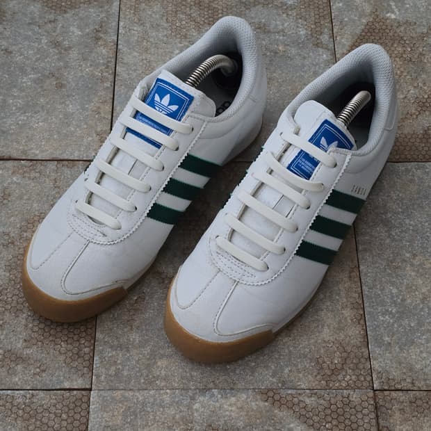 (240)아디다스 사모아 화이트 그린