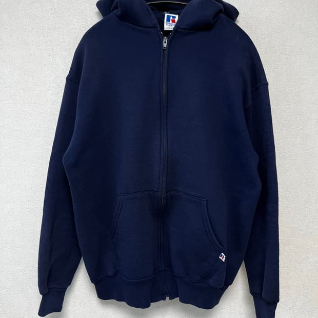 90s russell athletic hoodie zip