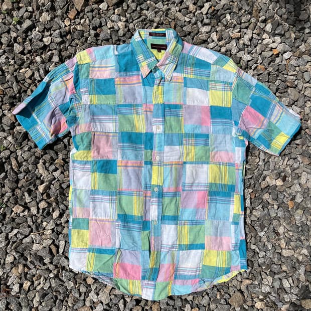 챕스 랄프로렌 빈티지 패치워크 셔츠(실측확인)