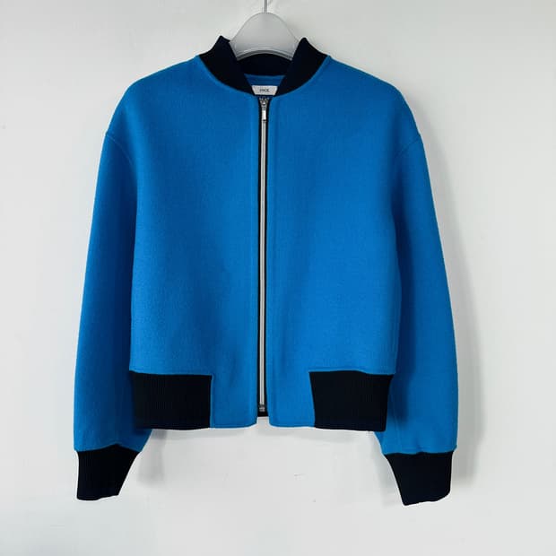 빈스 울캐시미어 집업 블루종