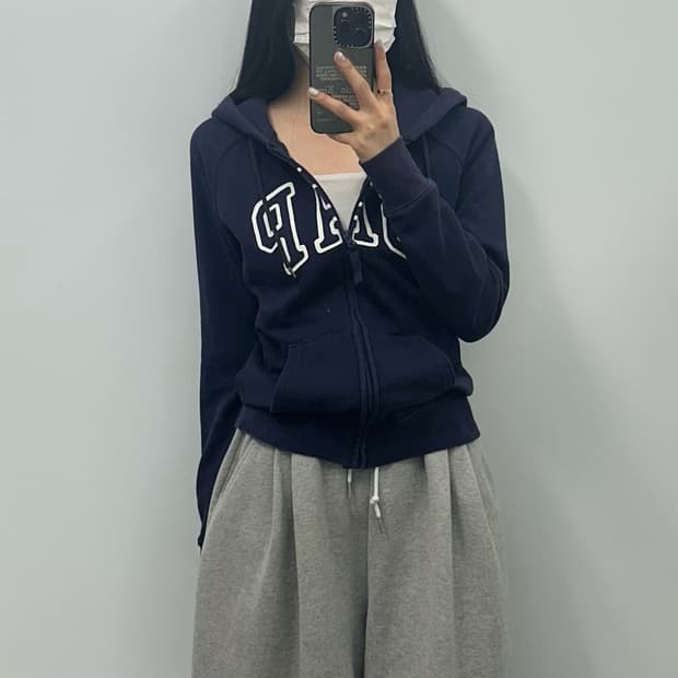 gap 갭 네이비 후드집업 